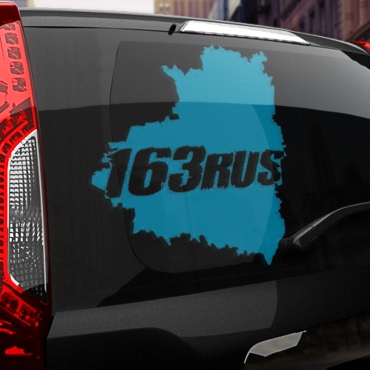 Наклейка 163 rus