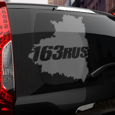 Наклейка 163 rus
