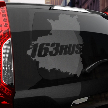 Наклейка 163 rus