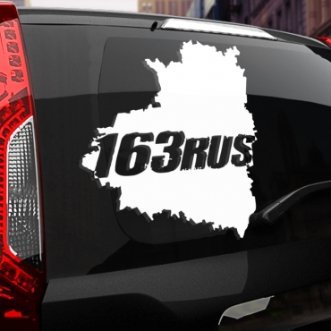 Наклейка 163 rus