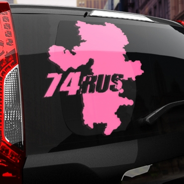 Наклейка 74 rus