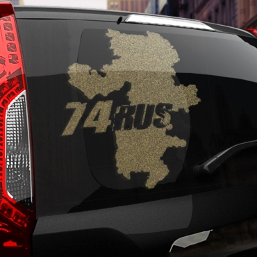 Наклейка 74 rus