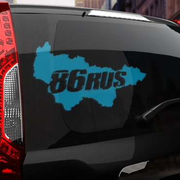 Наклейка 86 rus