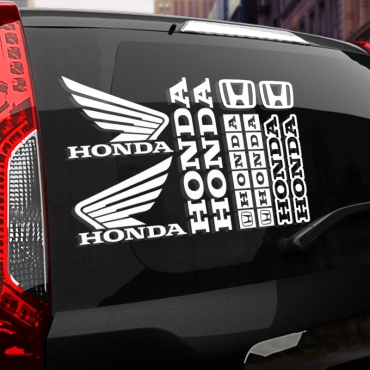 Наклейка Honda набор #1