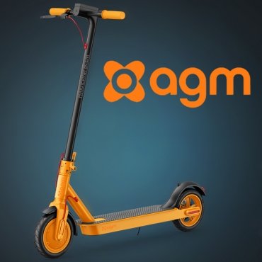 Наклейка AGM на трюковой самокат