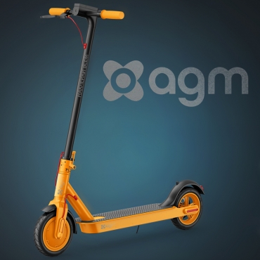 Наклейка AGM на трюковой самокат