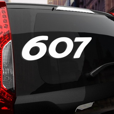 Наклейка Peugeot 607
