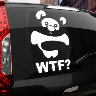 Наклейка винни-пух wtf