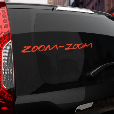 Наклейка Zoom-Zoom