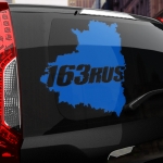 Наклейка 163 rus