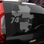 Наклейка 74 rus