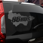 Наклейка 86 rus