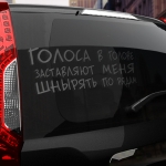 Наклейка голоса заставляют меня шнырять по рядам