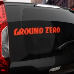 Наклейка Ground zero