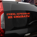 Наклейка грязь лечебная! не смывать!