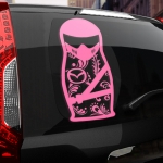 Наклейка Mazda матрешка