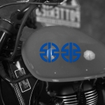 Наклейка Kawasaki River Mark на мотоцикл