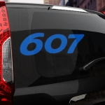 Наклейка Peugeot 607