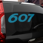 Наклейка Peugeot 607