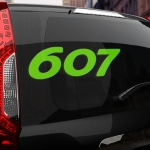 Наклейка Peugeot 607
