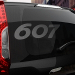 Наклейка Peugeot 607