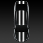 Наклейки полосы на автомобиль car strips 230C
